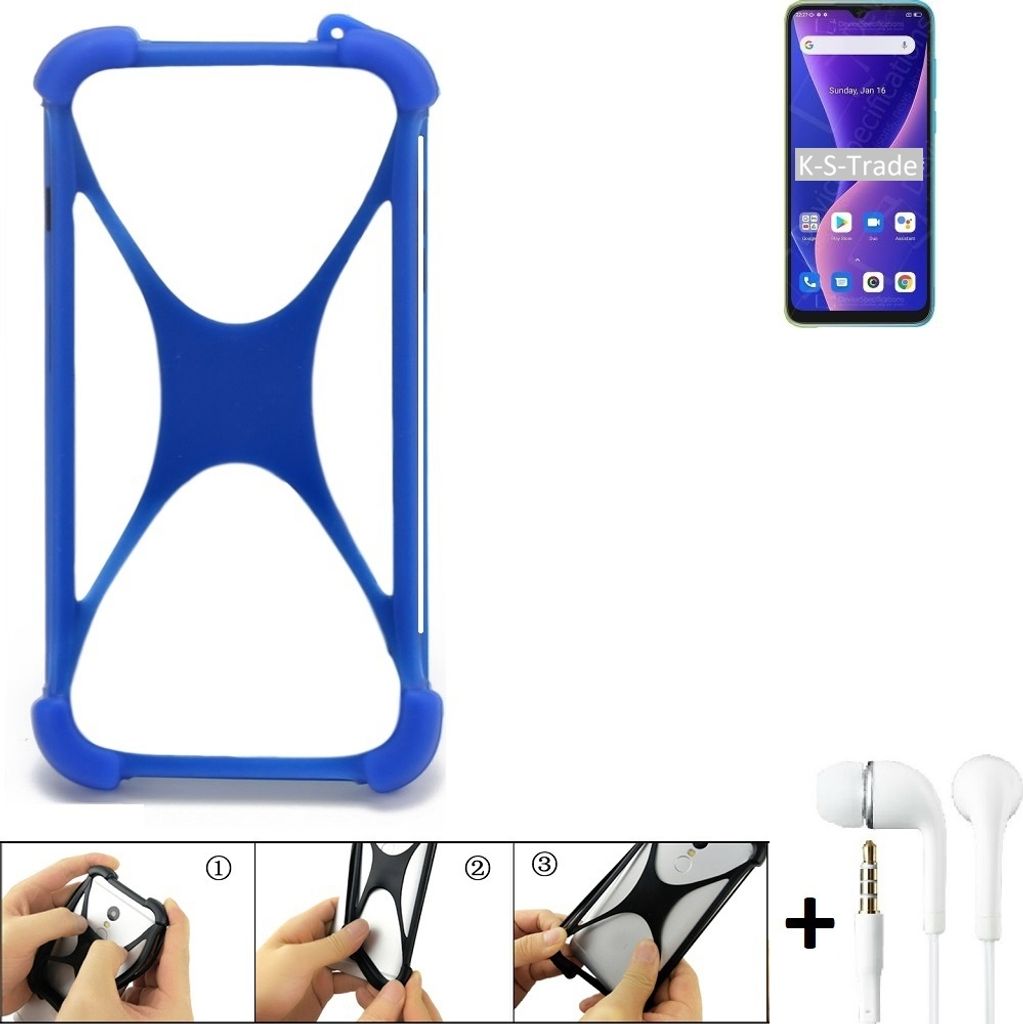Bumper kompatibel mit Blackview Oscal C60 Schutzhülle Handyhülle Silikon Schutz Hülle Cover Case Silikoncase Silikonbumper TPU Softcase Smartphone,