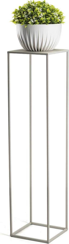 HowHomely Blumenständer beige Blumenhalter 24x24x100 cm Produktbild 