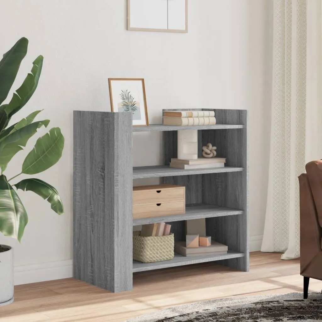 VidaXL Credenza Grigio Sonoma 73,5x35x75 cm - Mobiletto Salvaspazio