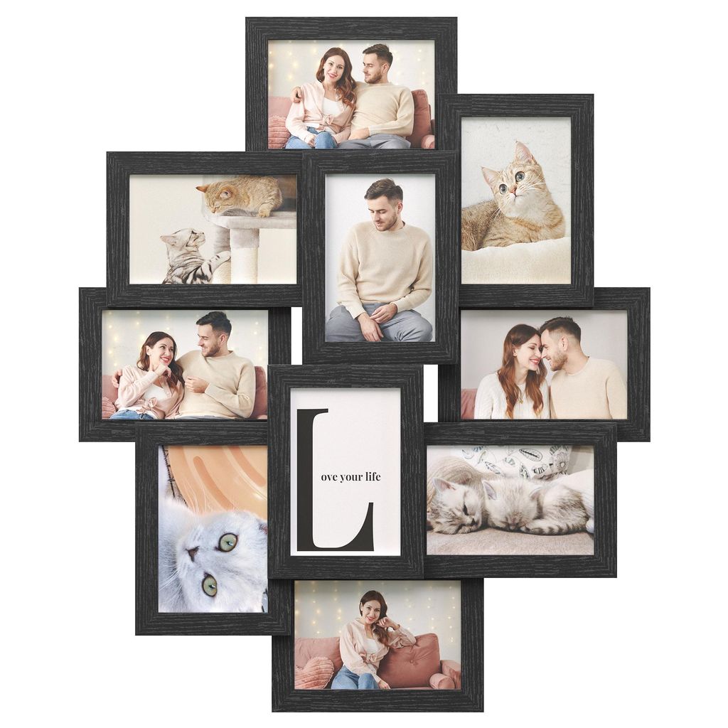 SONGMICS Bilderrahmen-Collage, Fotorahmen Familie, für 10 Produktbild 