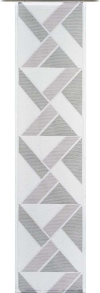 GÖZZE Flächenvorhang DONOVAN BH 60x245 cm grau Gardine Fertigvorhang