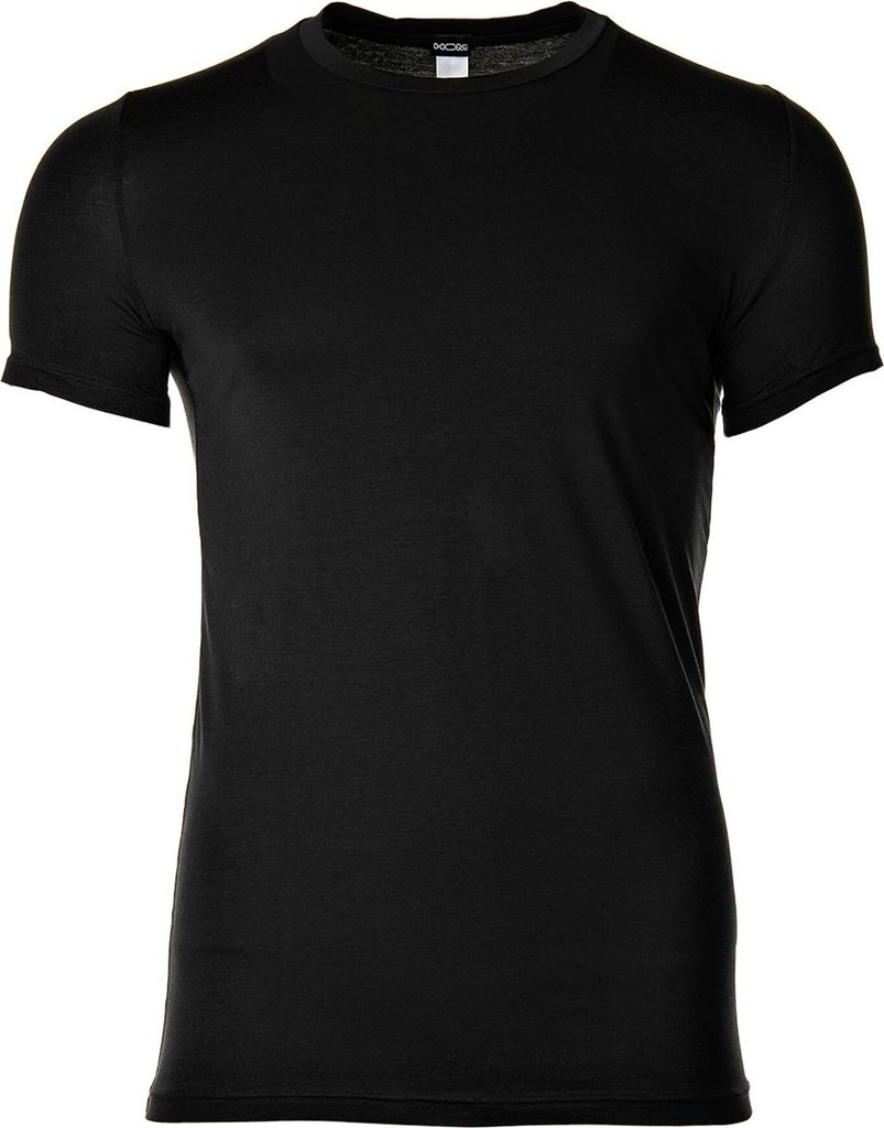 HOM Supreme Baumwolle tee-shirt (1-pack), heren T-shirt O-hals, zwart