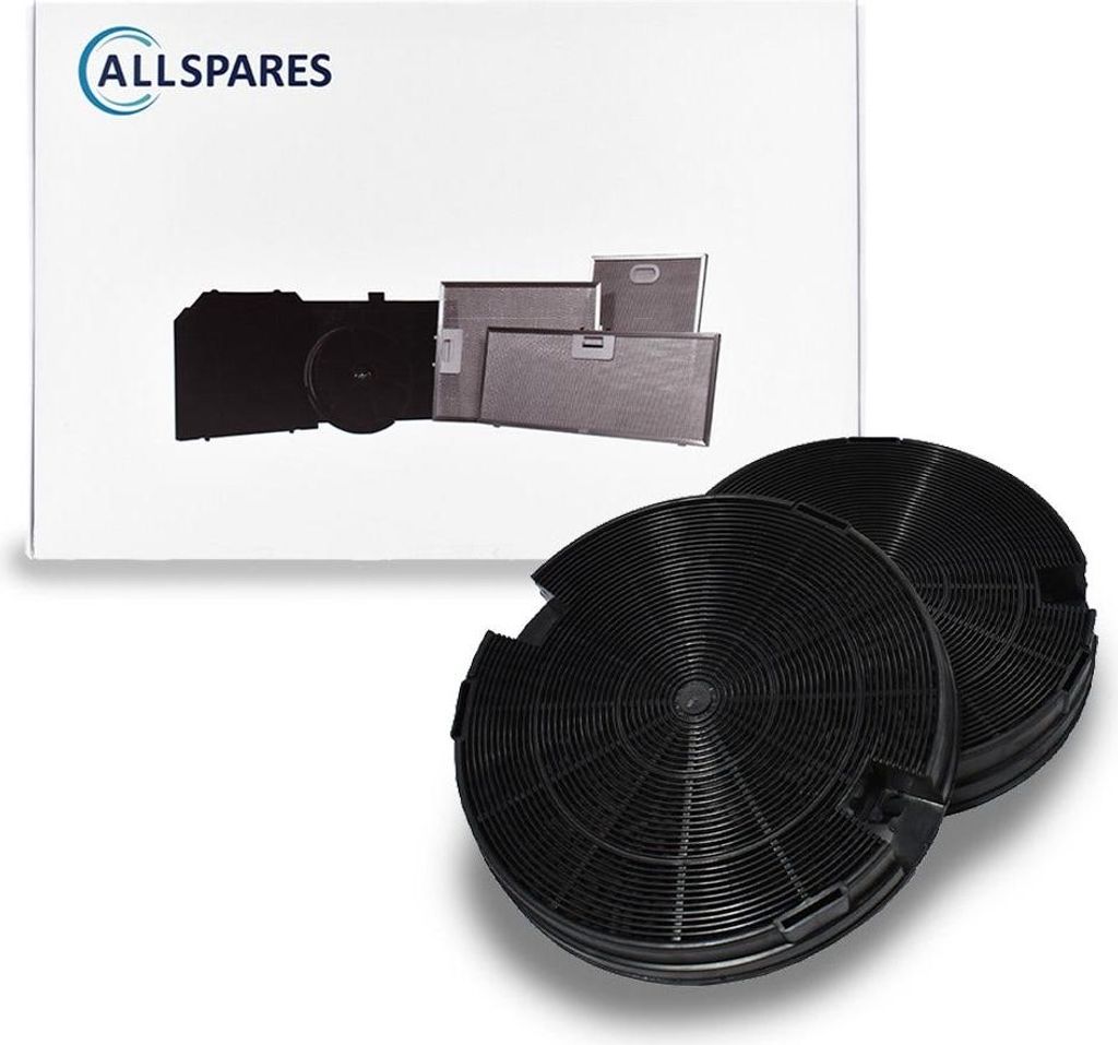 AllSpares Aktivkohlefilter (x2) für Dunstabzugshauben geeignet für