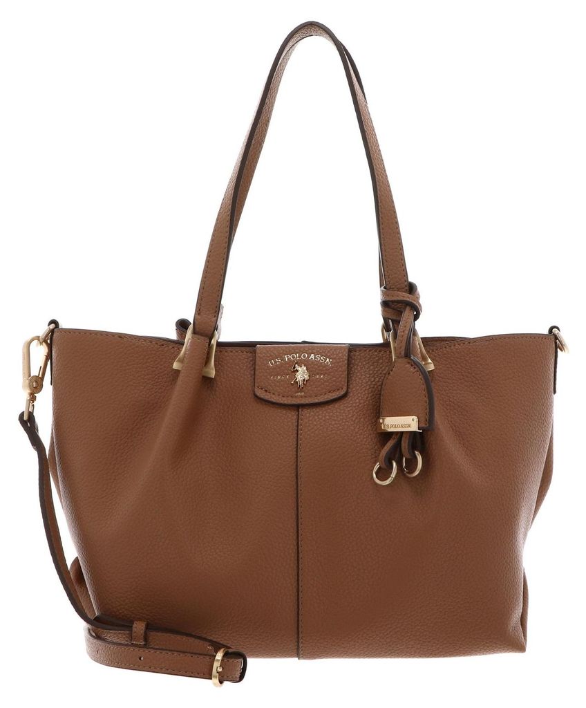 U.S. POLO ASSN. Umhängetasche Schultertasche Royal Stewart Shopping Bag Camel braun
