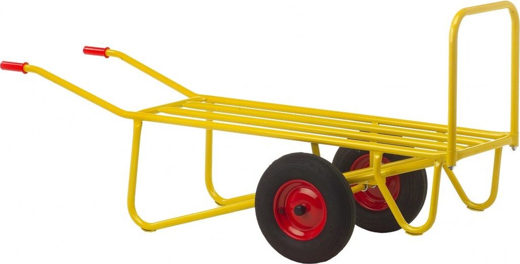 RAVENDO Zweirad Schubkarre Hofkarre Stallkarre Agrarkarre strong 400kg PolyurethanRad
