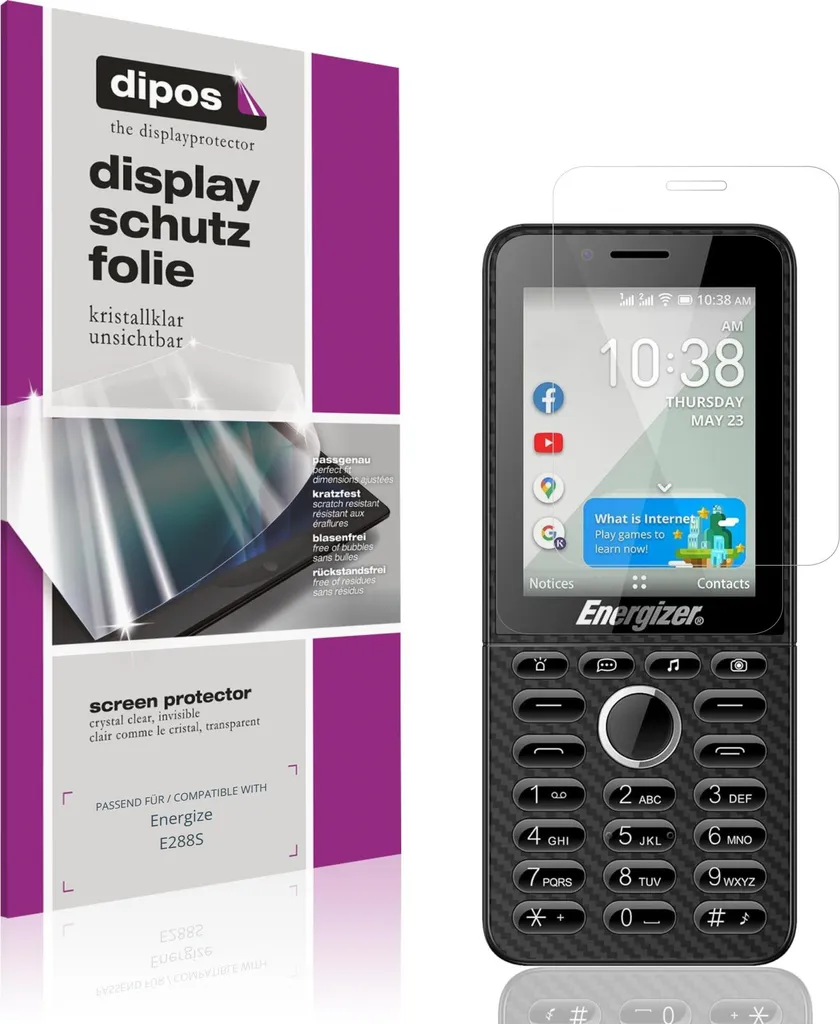 Energizer E288S: Proteggi lo Schermo! Set 4 Pellicole Dipos
