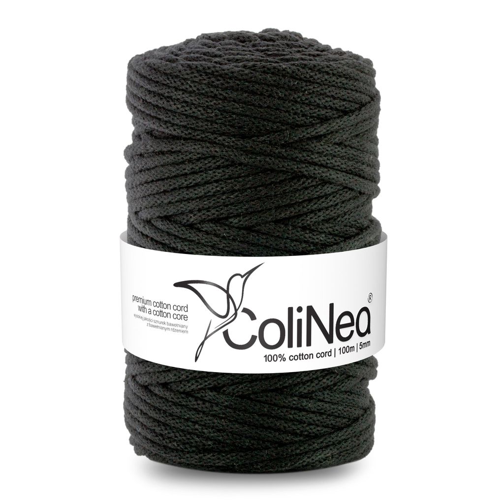 ColiNea, Baumwollkordel mit Baumwollkern, geflochten, 5mm, Produktbild 