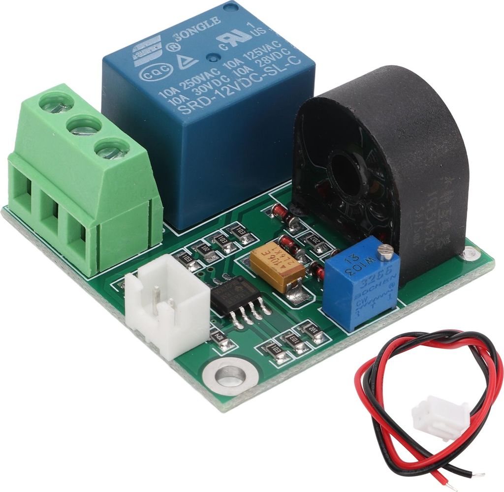 12 V 0–5 A Wechselstrom-Erkennungssensormodul Schaltausgang für Motorüberstromprüfung Labor Schule Unterricht