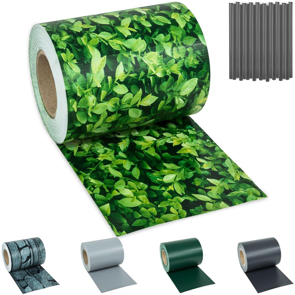 tectake® Sichtschutzstreifen für Einzelstab- und Produktbild 
