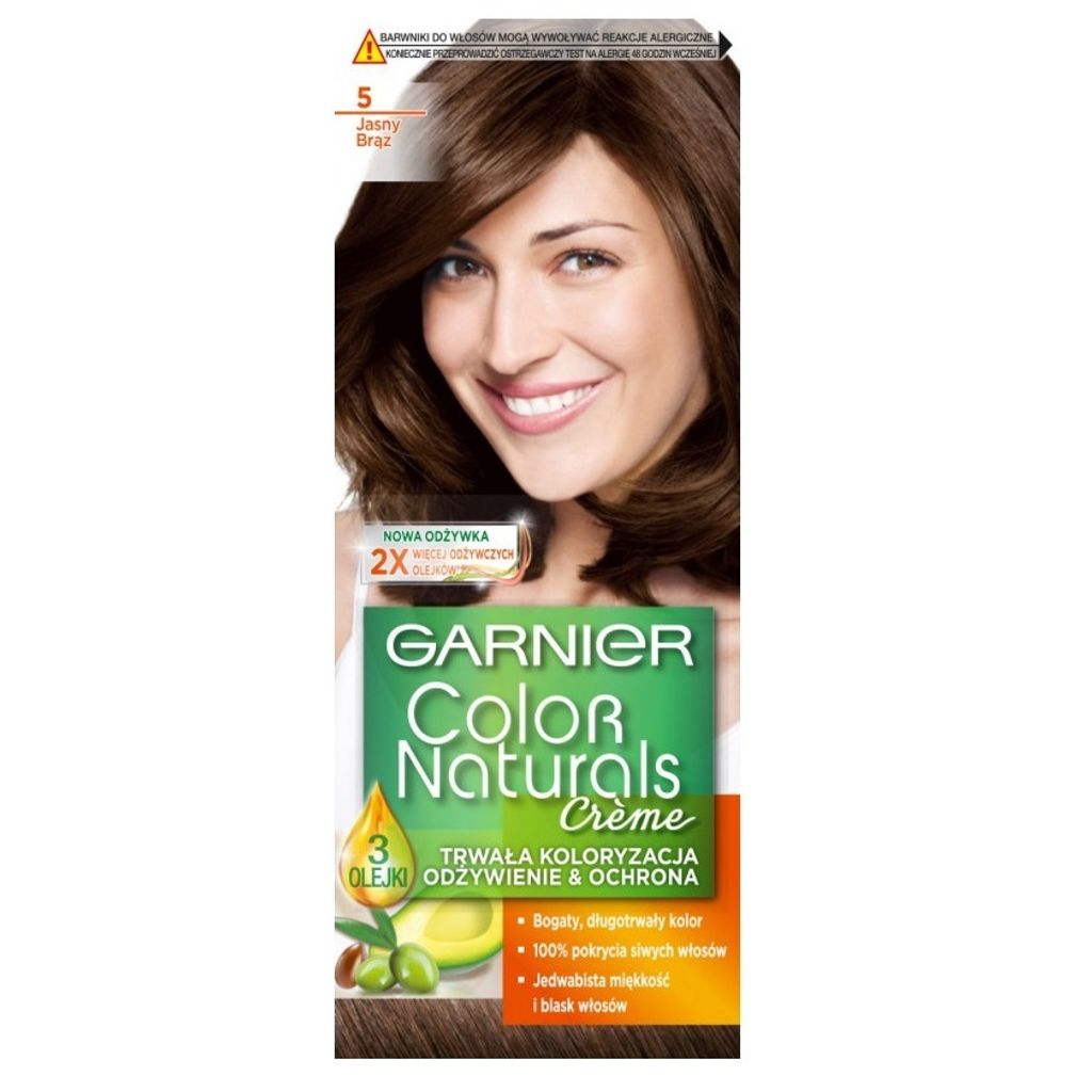 Garnier Color Naturals Permanente Haarfarbe 5 Hellbraun, 1 Produktbild 