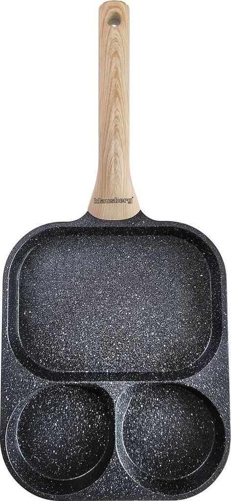 3-in-1 Marmorpfanne für Eier, Pfannkuchen und Crêpes Produktbild 