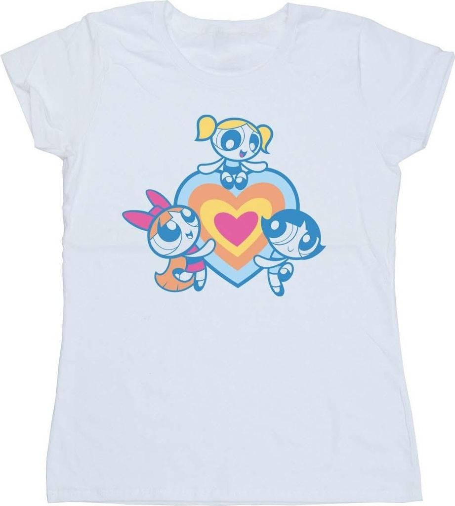 The Powerpuff Girls - T-Shirt für Damen BI52439 (S) (Weiß) Produktbild 