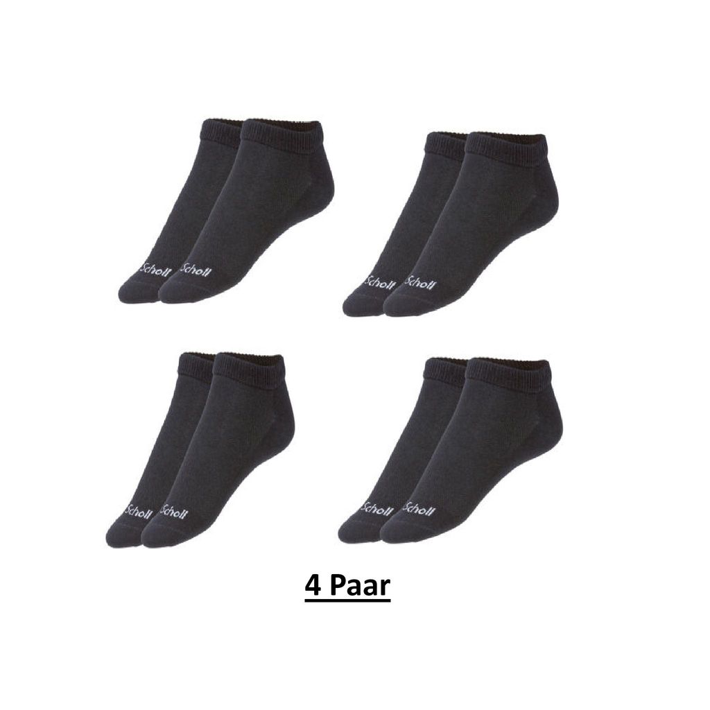 Scholl 4-er Paar Damen Socken, schwarz, Größe 35-38 Produktbild 