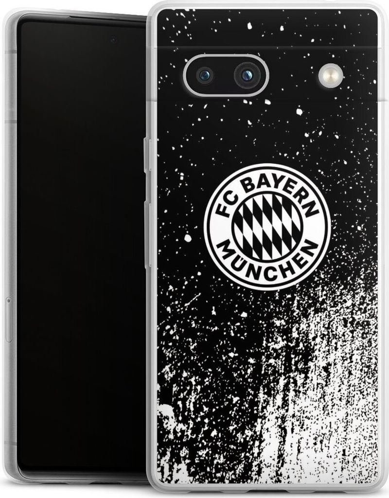 DeinDesign Slim Hülle für Google Pixel 7a Silikon Case Ultra Dünn Handyhülle FC Bayern München FCB Offizielles Lizenzprodukt
