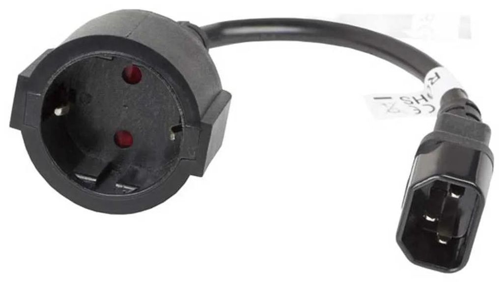 Lanberg CA-C14E-10CC-0018-BK, 0,18 m, C14 panel Zdjęcie produktu 