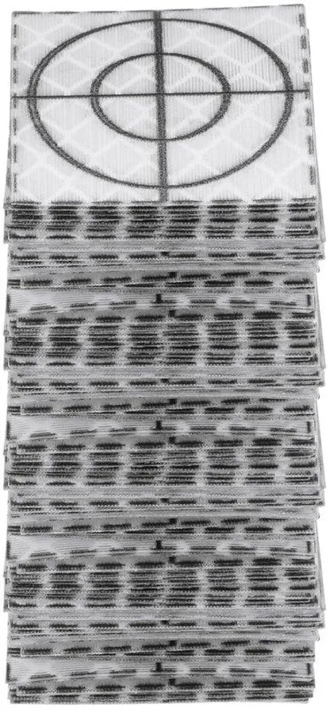 Réflecteur adhésif blanc 30x30 mm résistant aux intempéries - Pack de 80