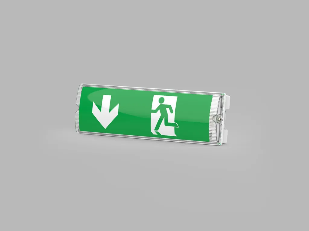 Applique murale de secours LED 6000K blanche pour ERP et bureaux