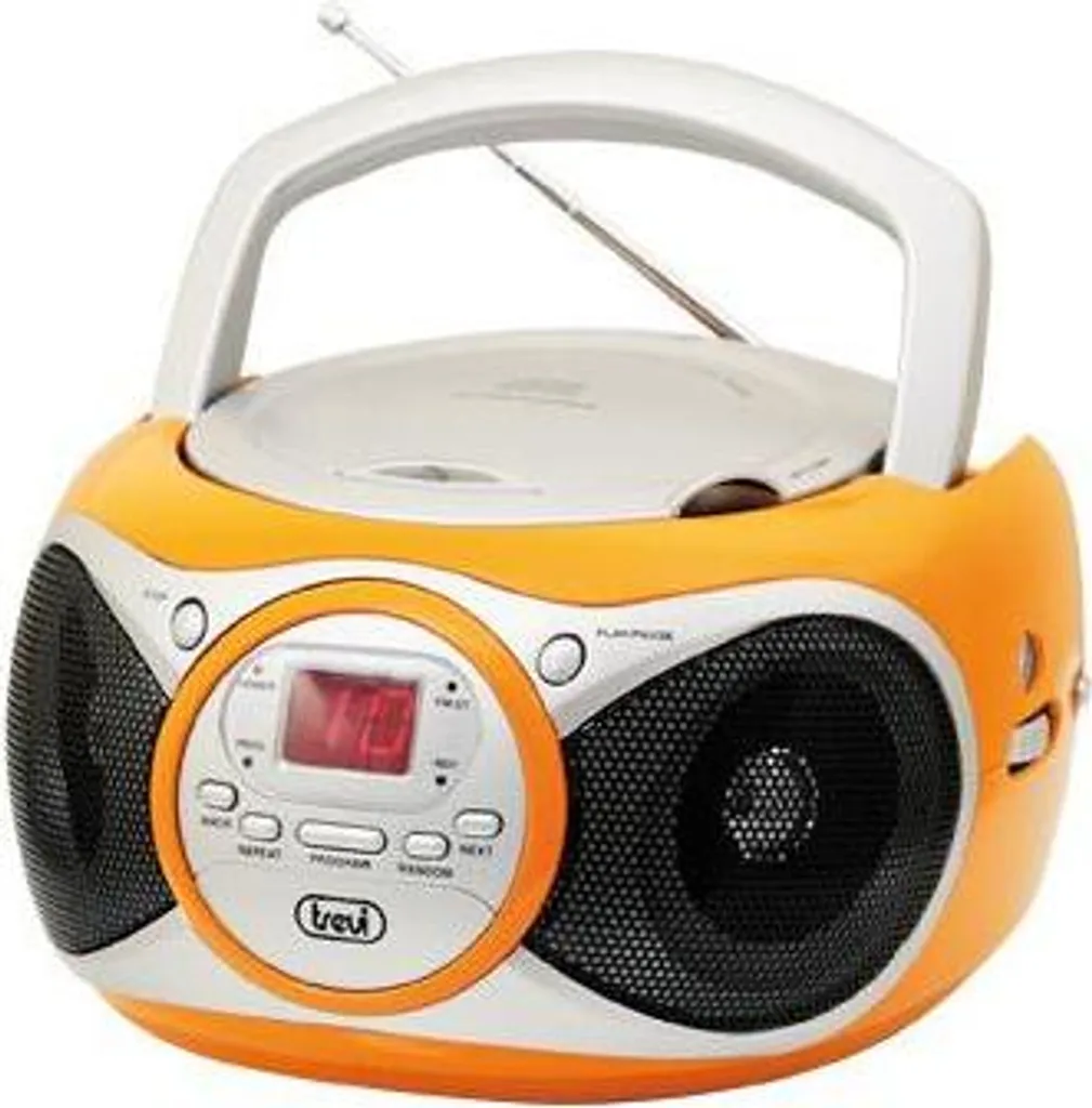 Trevi CD 512 Lettore CD Radio Bambini Portatile Arancio Argento