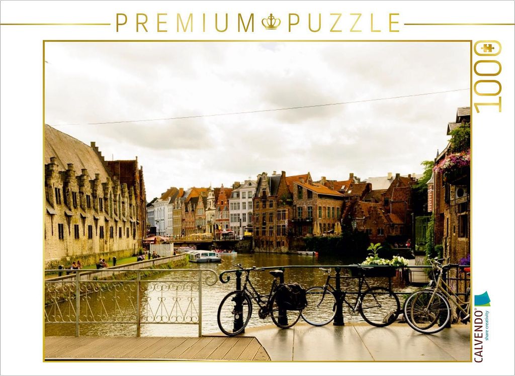 Calvendo Gent, Kraanlei 1000 Teile Puzzle Quer, 1000 Produktbild 