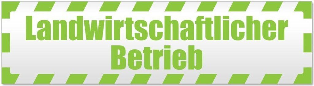 Kiwistar - Autoaufkleber - Lindgrün - 45 x 12 cm - Landwirtschaftlicher Betrieb gestreift - Hinweis Aufkleber Sticker für Auto, Kfz, Fahrrad, PKW...