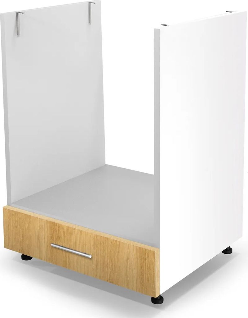 Halmar Schrank für eingebauter Backofen Vento DP-60/82 - weiße Eiche Honig