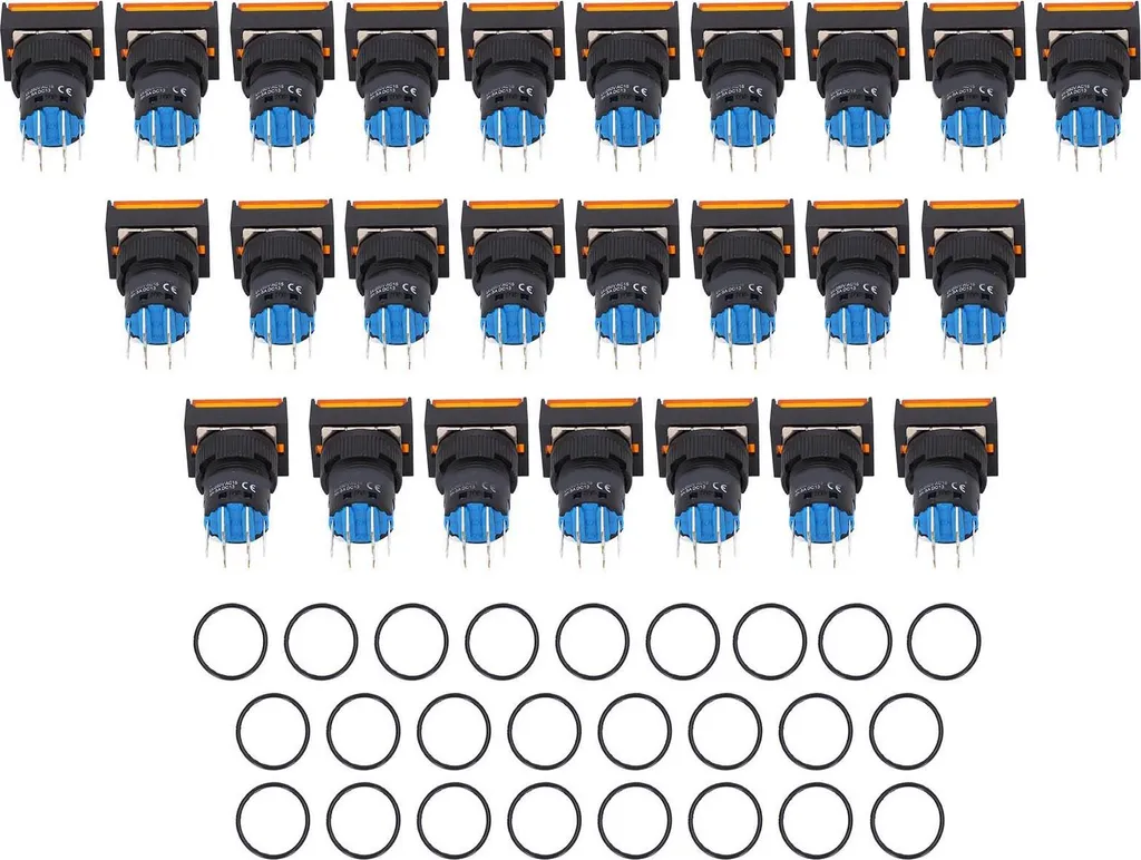 Interrupteur rectangulaire 24V 5A : Fiabilité pour circuits de relais
