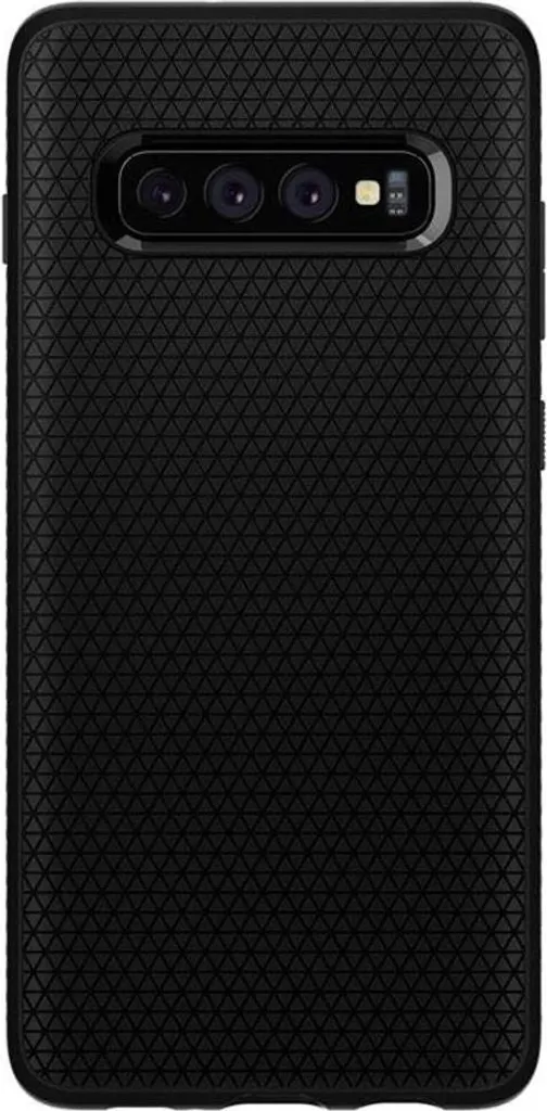 Coque Galaxy S10+ Plus Spigen Liquid Air Texture Grip et Noir Mat