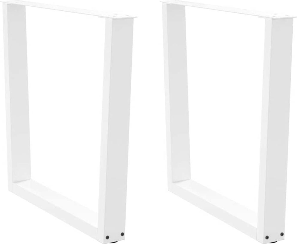 "SALE 2026"Esstischbeine CLORIS - V-Form 2er set - modernes Design - Weiß 90x(72-73,3)cm Stahl Promotion854885 - Tischbeine