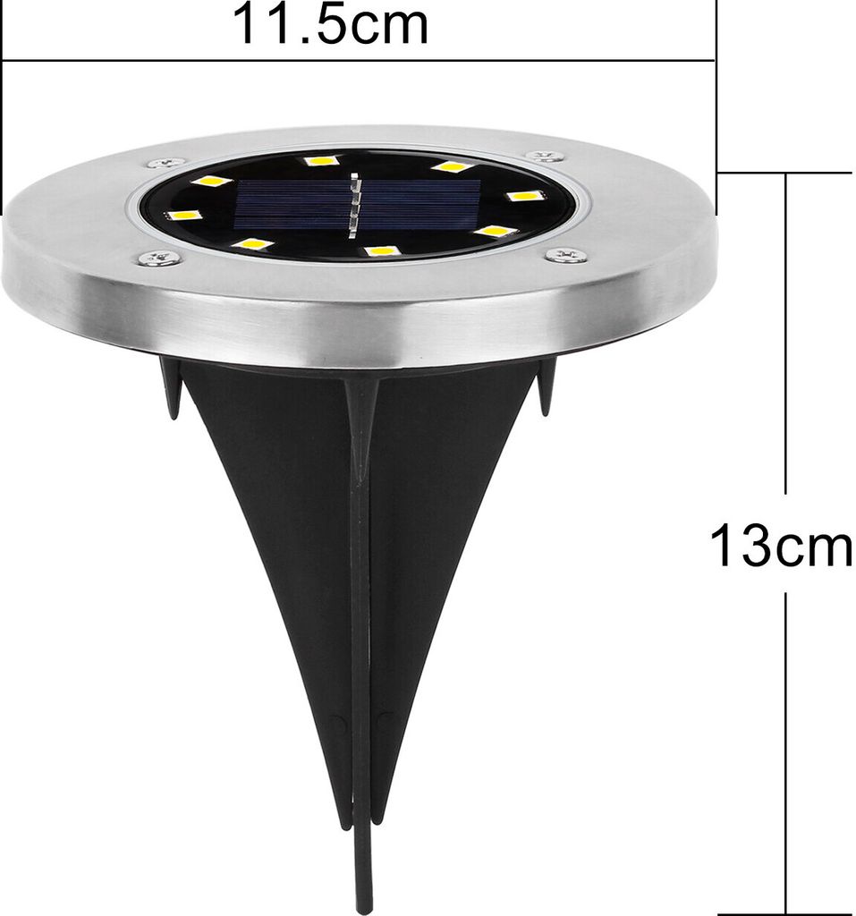 Speed 16 x LED Solarlampe Bodeneinbaustrahler Solar Produktbild 10