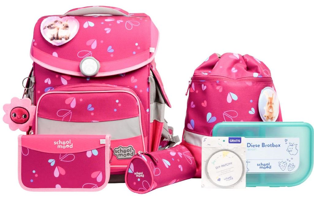 Set de mochila escolar Timeless Pro Klara (Häschen), de 7 Imagen del producto 