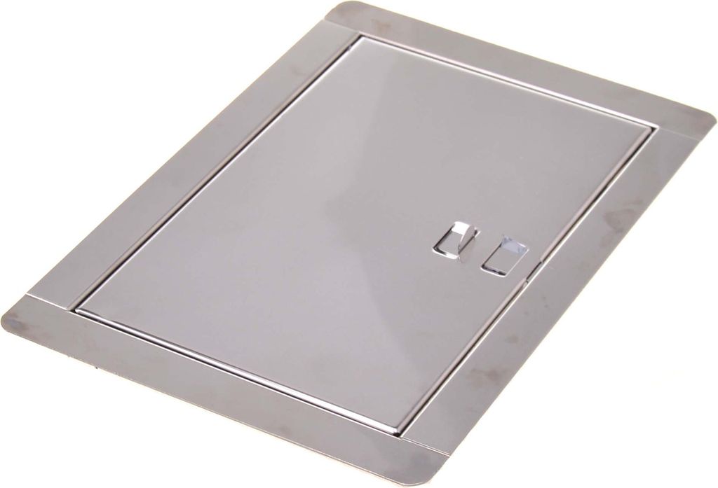 Aqbau Kamintür Revisionstür Schornsteintür Revisionsklappe Wartungstür Edelstahl 14 x 21cm