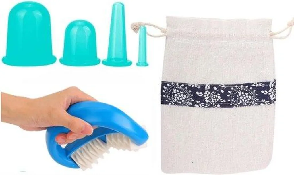 Coupe de massage avec rouleau pour drainage lymphatique visage et cou