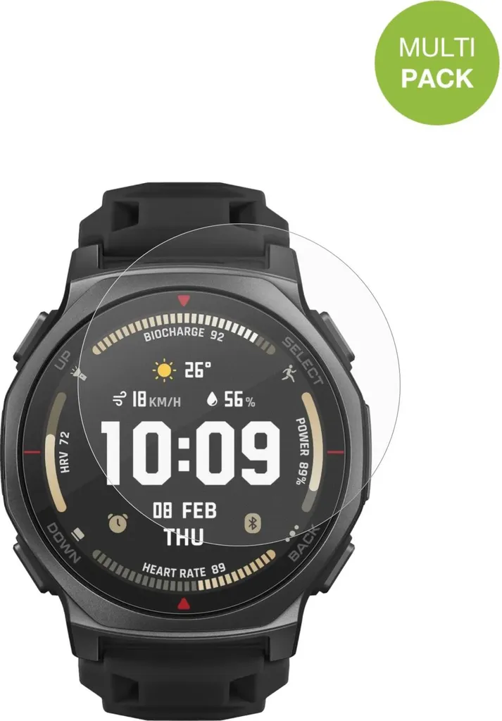 Dipos 6 Pellicole Protettive Antiriflesso Per Smartwatch Hugo Boss Classic | Opaco Resistente Ai Graffi 3H | Made In Germany - 2