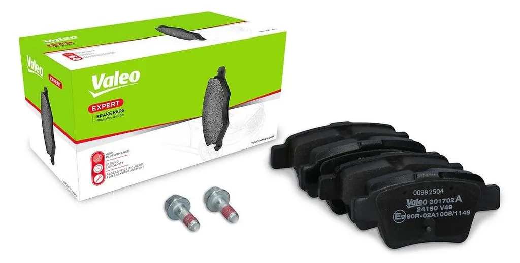 Plaquettes de frein arrière VALEO 301702A pour PEUGEOT 207 (WA, WC)