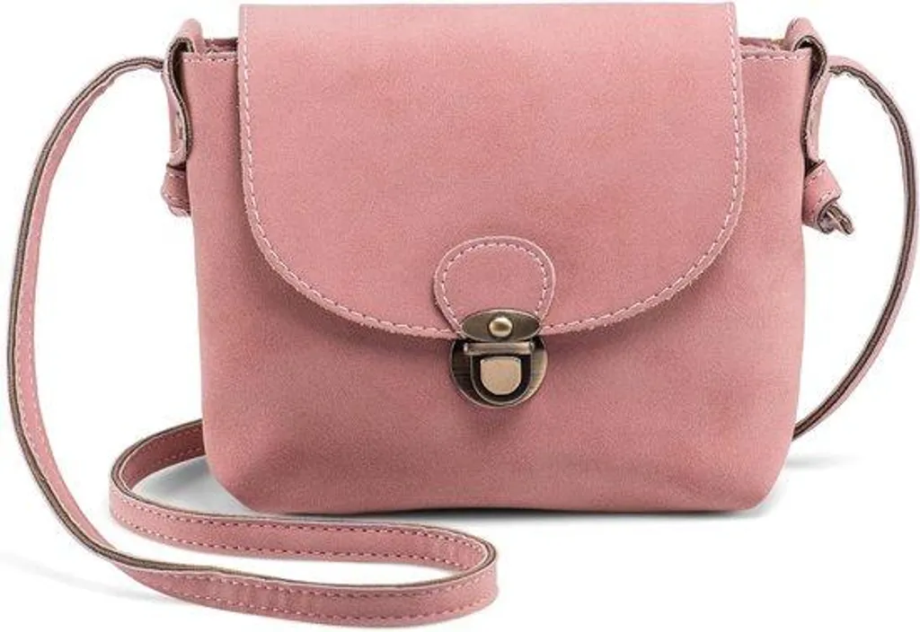 Sacoche bandoulière femme style rétro en similicuir avec zip antivol