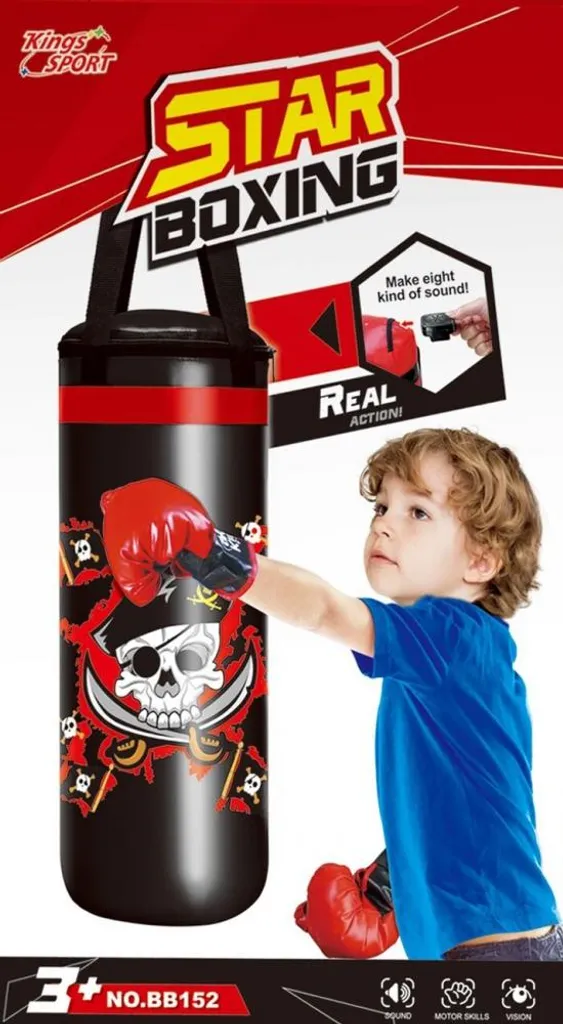 Set de Boxe Mega Creative 502492 : Gants et Sac avec Effets Sonores Fun