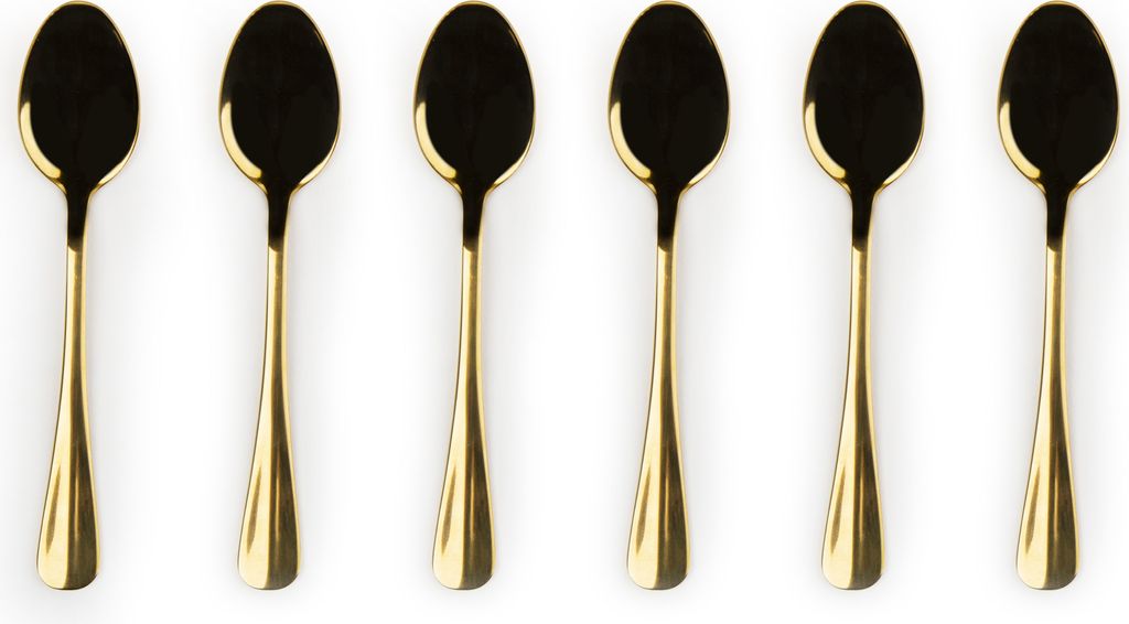 Excelsa set 6 teelöffel Gold stahl 14,5xH1,5x3 cm gold