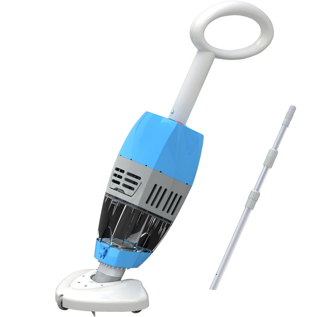 Orca 020H elektrischer Akku Pool Bodensauger mit Handgriff und Stange