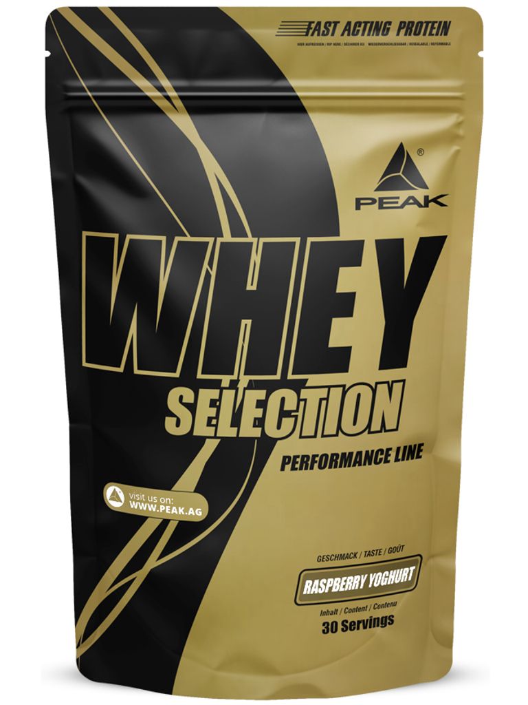 Whey Selection - 900g : Raspberry Yoghurt I 30 Portionen I Mehrkomponenten Protein I Whey Isolat I Whey Konzentrat I Whey Hydrolysat I Sojaprotein ...