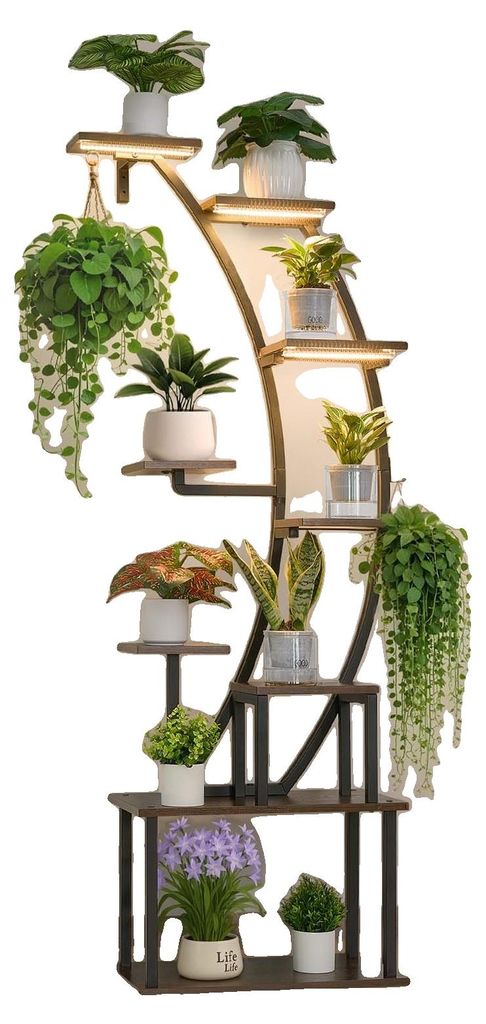 Soporte para plantas VEVOR con luz de crecimiento, Imagen del producto 