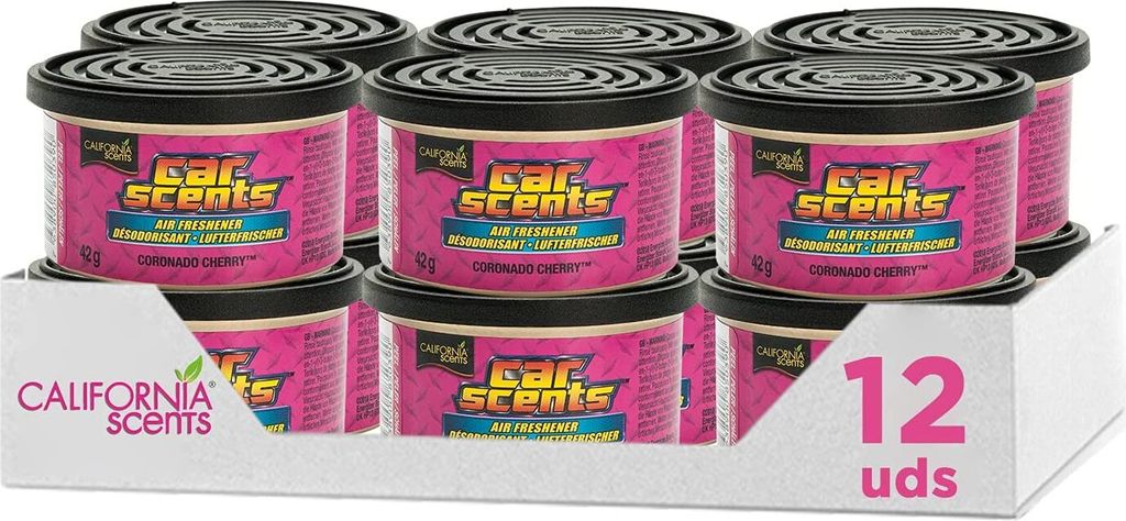 California Scents x 12 Deodorante per auto, taxi, ufficio, Immagine del prodotto 