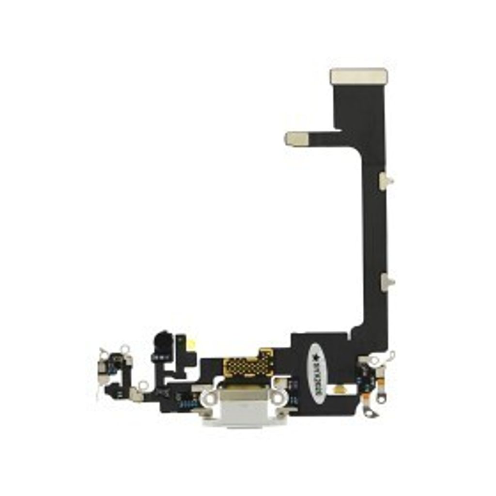 OEM - Ladebuchse Mikrofon USB Dock Connector Flex Grau Schwarz für iPhone 11 Pro A2215
