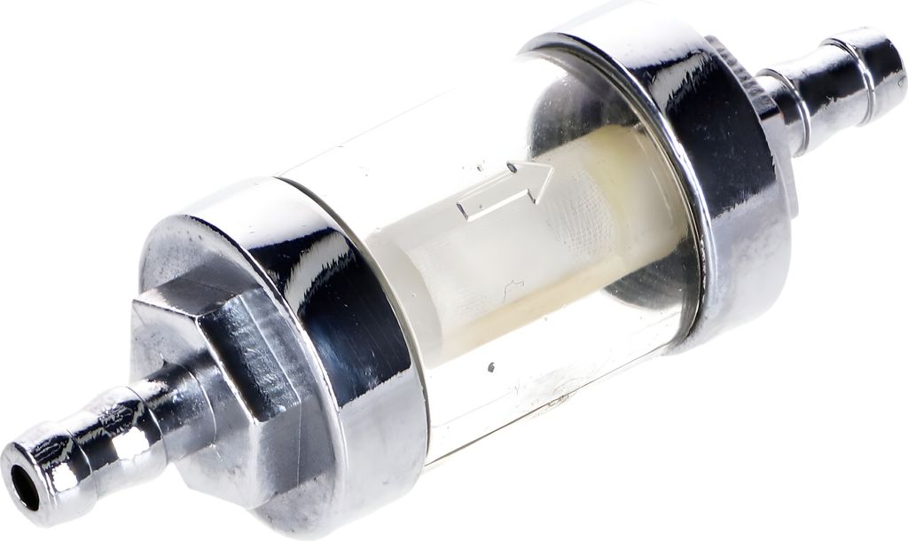 Benzinfilter DMP verchromt demontierbar 6mm universal