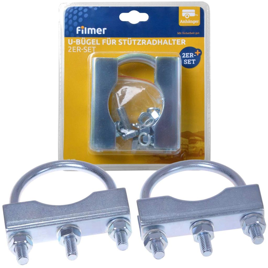 2 x U-Bügel für Stützradhalter Anhänger Produktbild 