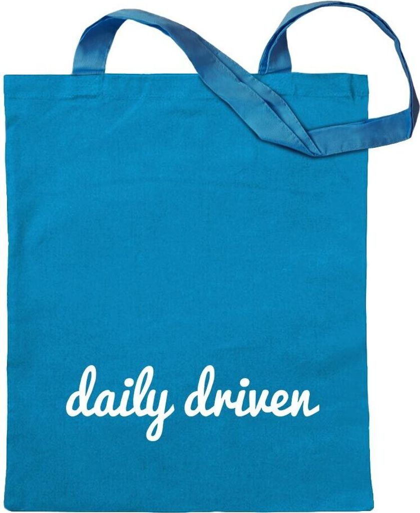 Kiwistar - Baumwolltasche - hellblau - Daily Driven - Tragetasche Stoffbeutel Umhängetasche Langer Henkel