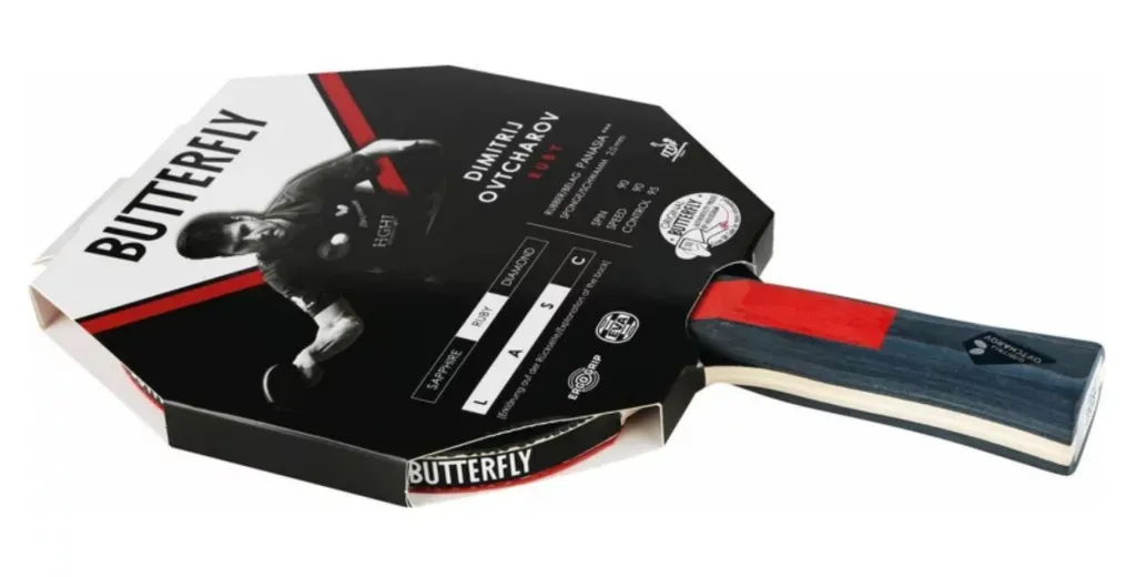 Raquette de ping-pong Butterfly Ovtcharov Ruby idéale pour progresser - 11