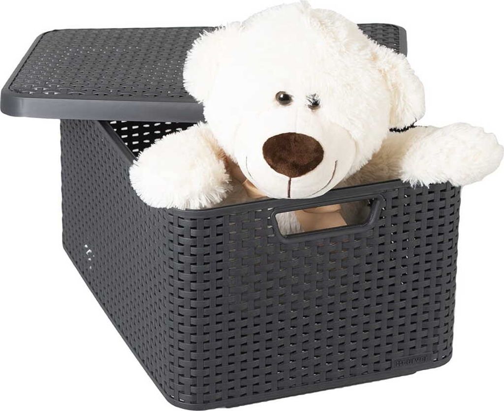 Úložný box Curver s vekom Style L 30L Metallic Silver Obrázok produktu 14