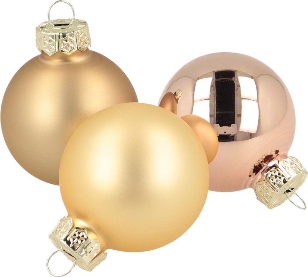 Edle Weihnachtskugeln aus Glas zur festlichen Dekoration, 24 Stück