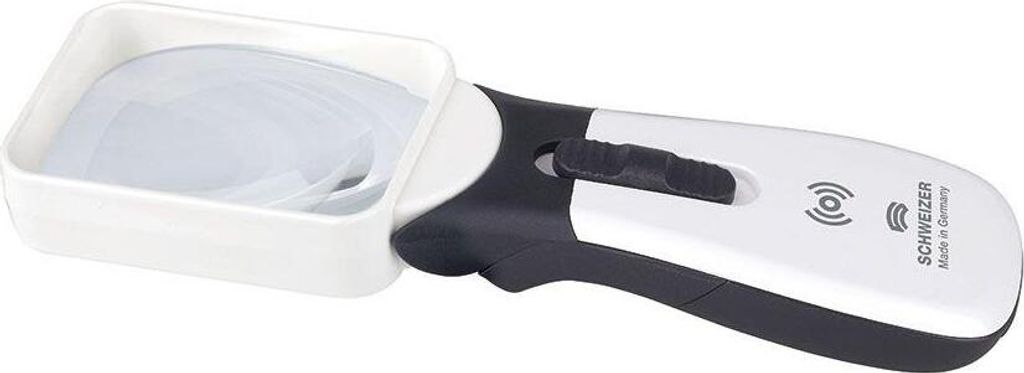 Schweizer ERGO-Lux i Mobil 2,5 fach/ 75*50mm Kaltweiß Einzellupe