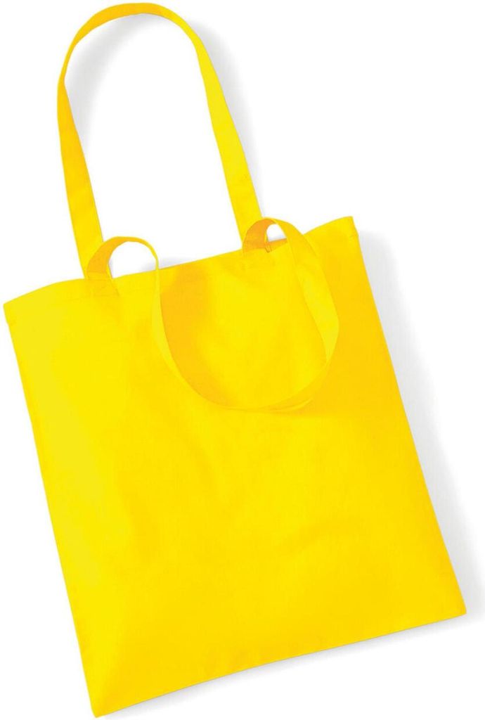 Westford Mill W101 | Bag for Life - Long Handles Einkaufstasche - 38 x 42 cm - Farbe: Yellow - Größe: One Size